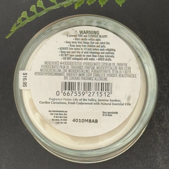 BBW Brightest Bloom Bath & Body Works Single Wick Candle - Picture 10 of 10